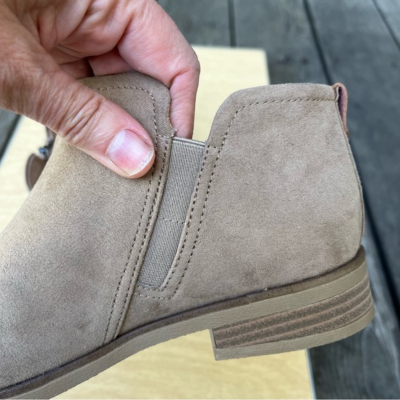 Dr. Scholl’s Astir Ankle Booties NWOT In Tan Sz 6 Wide - Picture 7 of 13